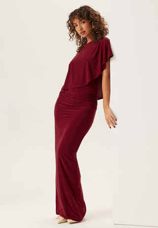 Cape Soft Maxi Dress