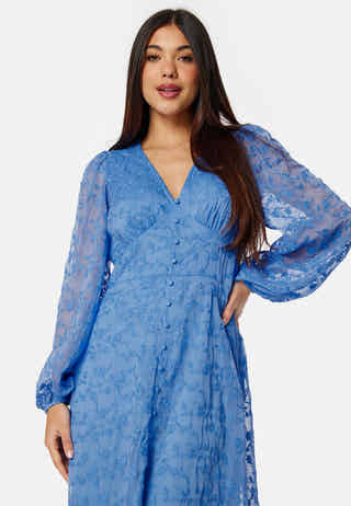 Embroidered Midi Dress