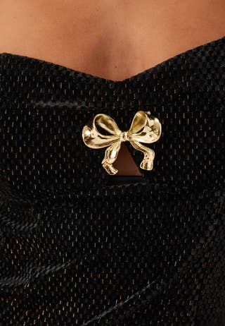 Embellished Bow Dress