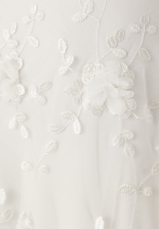 Embroidered Floral Wedding Gown