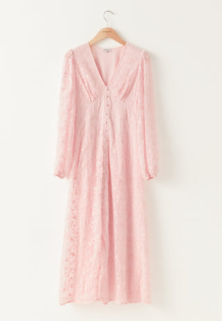 Embroidered Midi Dress