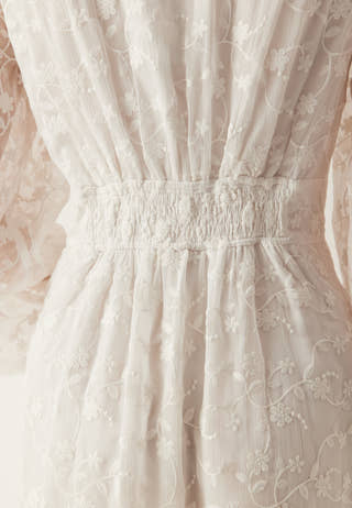 Embroidered Midi Dress