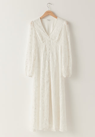 Embroidered Midi Dress