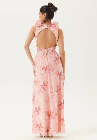 Frill Ruffle Chiffon Gown