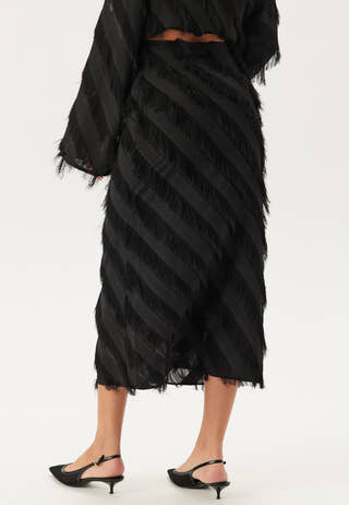 Fringe Midi Skirt