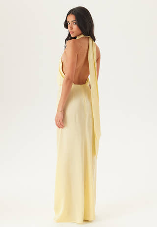 Halterneck Satin Gown