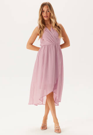 High-Low Sleeveless Chiffon Dress