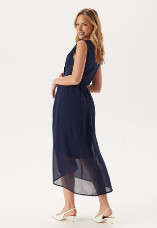 High-Low Sleeveless Chiffon Dress