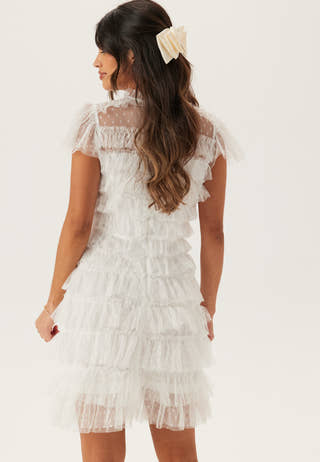 High Neck Tulle Frill Dress