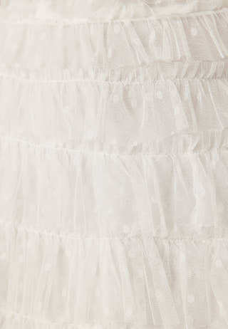 High Neck Tulle Frill Dress