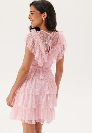 Lace Frill Short Dress