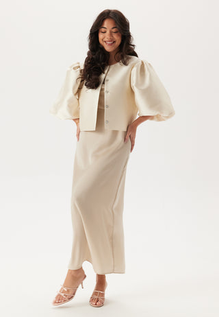 Puff Sleeve Satin Jacket