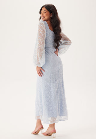 Ruched L/S Ankle Dress