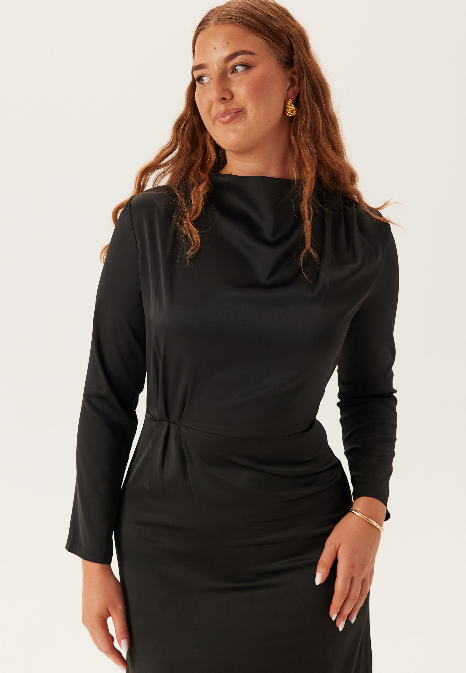 black turtleneck dress short Back To Basics Turtleneck Mini Dress