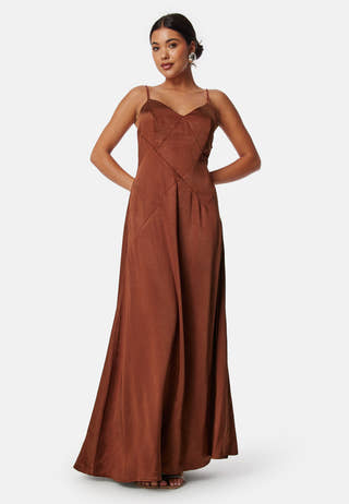 Satin Strap Gown