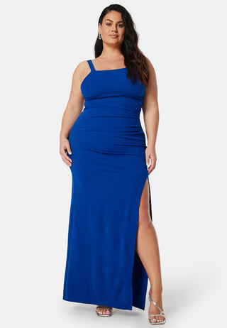 Square Neck Slit Maxi Dress