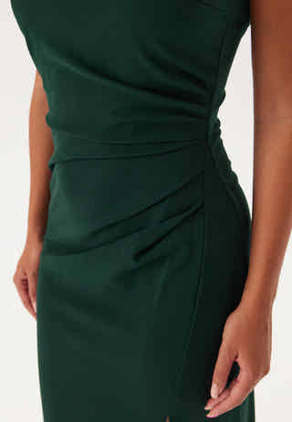 Square Neck Slit Maxi Dress