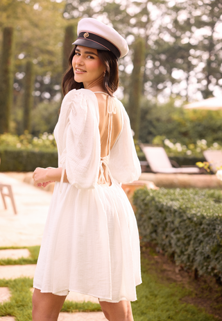 Tie Back Short Dress