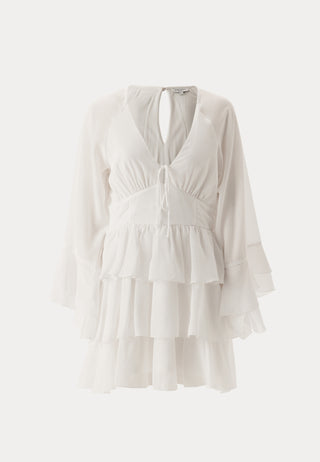 Triple Flounce Short Dress