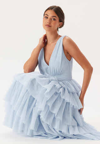 Tulle Frill Gown