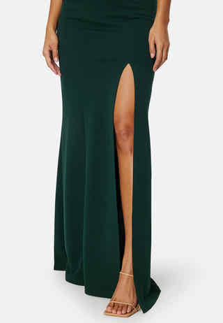 Twist Off Shoulder Gown