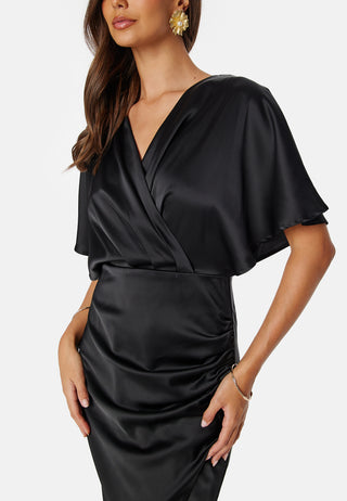 Wrap Satin Gown