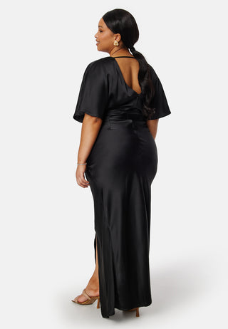 Wrap Satin Gown