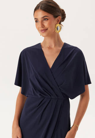 Wrap Slit Maxi Dress