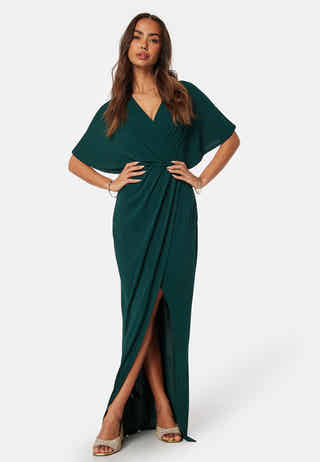 Wrap Slit Maxi Dress