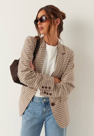 Oversized L/S blazer