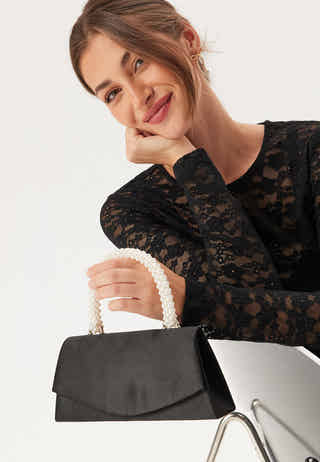 Pearl Handle Small Bag