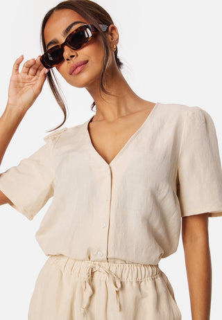 Linen Blend Blouse