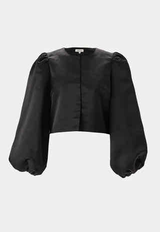 Round Neck Puff Sleeve Blouse