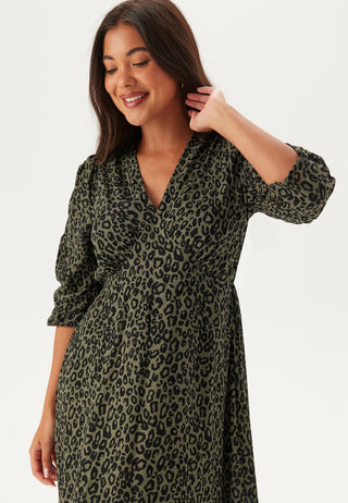 bubbleroom-ruched-sleeve-midi-dress-greenpatterned_2