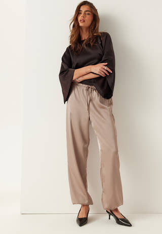 Satin Balloon Trousers