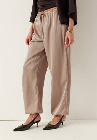 Satin Balloon Trousers