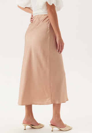 Satin Midi Skirt