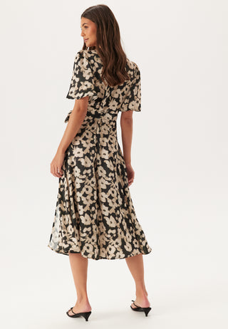 Satin Wrap Dress