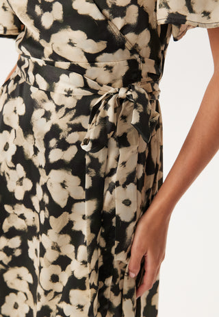 Satin Wrap Dress