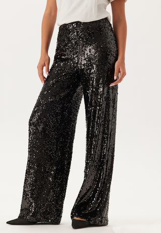 bubbleroom-sequin-wide-trousers-black