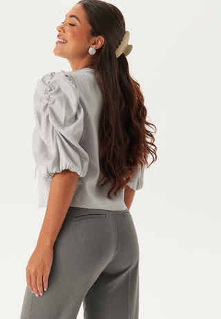 Short Puff Sleeve Blouse