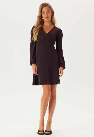 Sparkling Puff Sleeve Dress