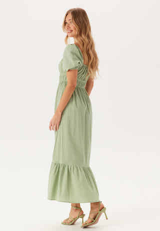 Square Neck Cotton Maxi Dress