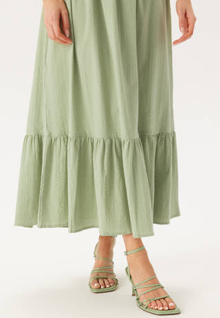 Square Neck Cotton Maxi Dress