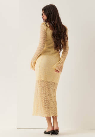 Square Neck Lace Dress