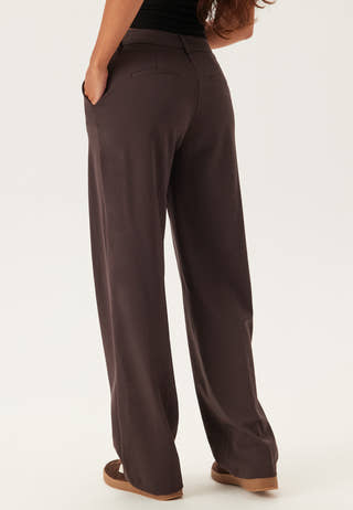 Straight High Waist Suit Trousers