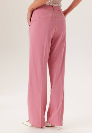 Straight High Waist Suit Trousers