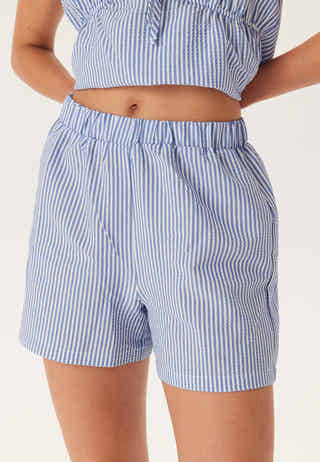 High Waist Striped Shorts