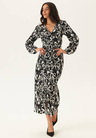 Structure Button Midi Dress