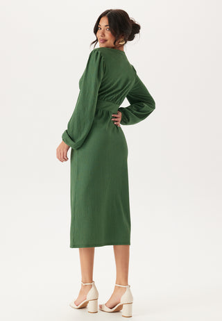 bubbleroom-structure-button-midi-dress-green_1